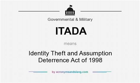 itada|Identity Theft and Assumption Deterrence Act